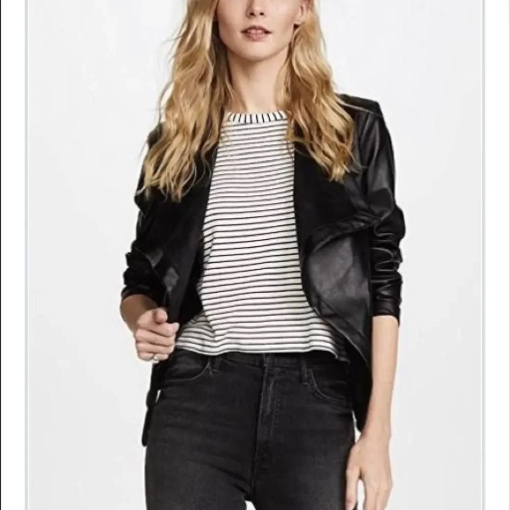 Bb Dakota Faux Leather Moto Jacket - Picture 1 of 4